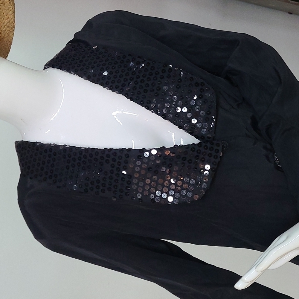 Robot Sequinned Lapel Blazer - Picture 2 of 10